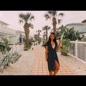 Polkadot dress/Cardigan